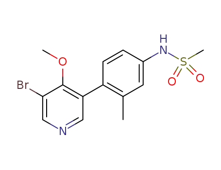 N-(4-(5-bromo-4-methoxypyridin-3-yl)-3-methylphenyl)methanesulfonamide