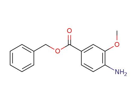 Molecular Structure of 190330-56-4 (Benzoic acid, 4-amino-3-methoxy-, phenylmethyl ester)