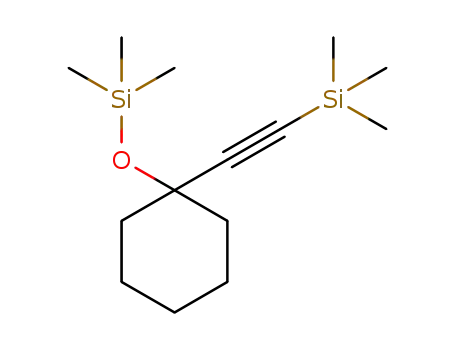 Molecular Structure of 74810-49-4 (Silane, trimethyl[[1-[(trimethylsilyl)ethynyl]cyclohexyl]oxy]-)