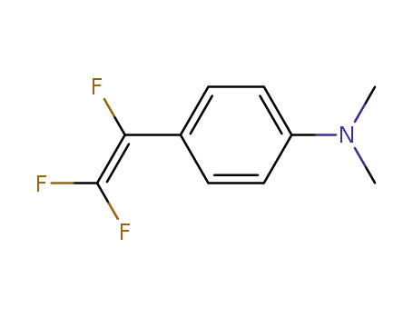 Molecular Structure of 134959-15-2 (Benzenamine, N,N-dimethyl-4-(trifluoroethenyl)-)