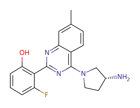 (R)-2-(4-(3-aminopyrrolidin-1-yl)-7-methylquinazolin-2-yl)-3-fluorophenol
