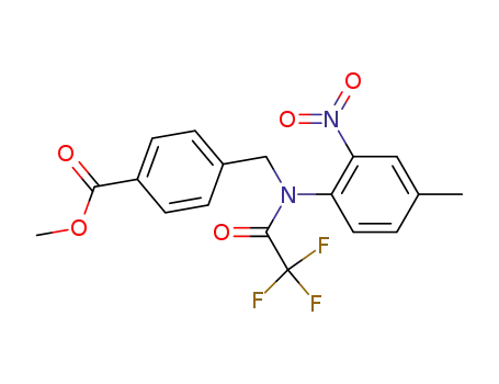 4-{[(4-Methyl-2-nitrophenyl)-(2,2,2-trifluoroacetyl)amino]methyl}-benzoic acid methyl ester