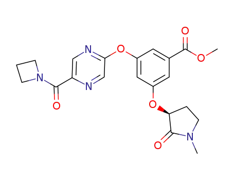 methyl 3-[5-(azetidine-1-carbonyl)pyrazin-2-yl]oxy-5-[(3S)-1-methyl-2-oxo-pyrrolidin-3-yl]oxy-benzoate