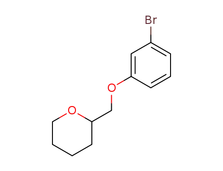 Molecular Structure of 1155511-07-1 (2-((3-bromophenoxy)methyl)tetrahydro-2H-pyran)