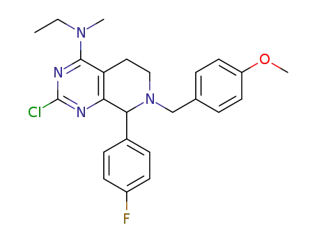 2-chloro-N-ethyl-8-(4-fluorophenyl)-7-(4-methoxybenzyl)-N-methyl-5,6,7,8-tetrahydropyrido[3,4-d]pyrimidin-4-amine