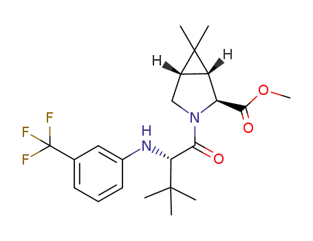 (1R,2S,5S)-methyl 3-(((S)-3,3-dimethyl-2-(3-trifluoromethyl)phenylamino)butanoyl)-6,6-dimethyl-3-azabicyclo[3.1.0]hexane-2-carboxylate