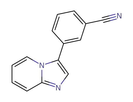 Molecular Structure of 1373494-46-2 (3-(imidazo[1,2-a]pyridin-3-yl)benzonitrile)