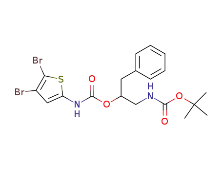 2-({[(1,1-dimethylethyl)oxy]carbonyl}amino)-1-(phenylmethyl)ethyl (4,5-dibromo-2-thienyl)carbamate