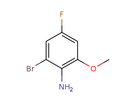 Molecular Structure of 354574-32-6 (2-bromo-4-fluoro-6-methoxyaniline)