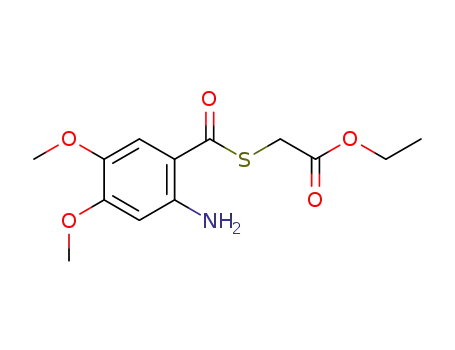 ethyl 2-(2-amino-4,5-dimethoxybenzoylthio)acetate