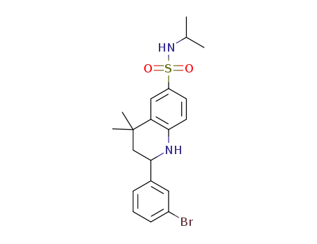 2-(3-bromophenyl)-4,4-dimethyl-N-(propan-2-yl)-1,2,3,4-tetrahydroquinoline-6-sulfonamide