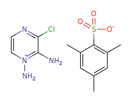 1,2-diamino-3-chloro-pyrazinium mesitylenate