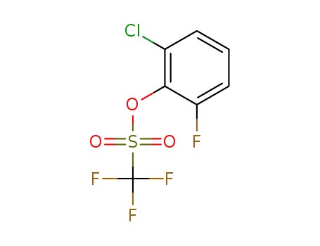 Molecular Structure of 1443684-70-5 (2-chloro-6-fluorophenyl trifluoromethanesulfonate)