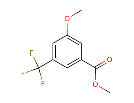 Molecular Structure of 1003843-90-0 (methyl 3-methoxy-5-(trifluoromethyl)benzoate)