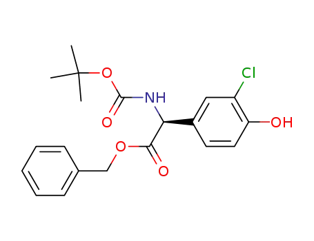 N-tert-butoxycarbonyl-(S)-3-chloro-4-hydroxyphenylglycine benzyl ester