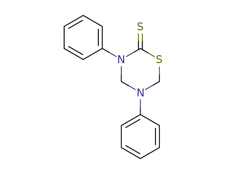 Molecular Structure of 14318-36-6 (3,5-diphenyl-1,3,5-thiadiazinane-2-thione)