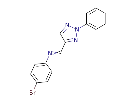 Molecular Structure of 6206-79-7 (Benzenamine, 4-bromo-N-[(2-phenyl-2H-1,2,3-triazol-4-yl)methylene]-)