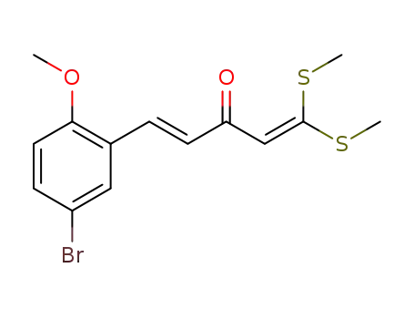 (E)-5-(5-bromo-2-methoxyphenyl)-1,1-bis(methylthio)penta-1,4-dien-3-one