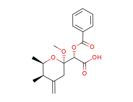 (S)-2-(benzoyloxy)-2-((2R,5R,6R)-tetrahydro-2-methoxy-5,6-dimethyl-4-methylene-2H-pyran-2-yl)acetic acid