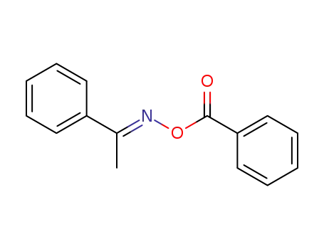 Molecular Structure of 18322-85-5 (Ethanone, 1-phenyl-, O-benzoyloxime, (1E)-)