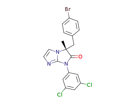 1H-Imidazo[1,2-a]imidazol-2(3H)-one,
3-[(4-bromophenyl)methyl]-1-(3,5-dichlorophenyl)-3-methyl-, (3R)-