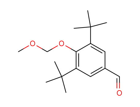 Molecular Structure of 151166-75-5 (3,5-di-tert-butyl-4-(methoxymethoxy)benzaldehyde)