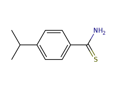 Molecular Structure of 53515-20-1 (4-ISOPROPYLBENZENECARBOTHIOAMIDE)