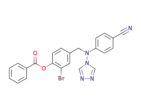Benzonitrile,
4-[[[4-(benzoyloxy)-3-bromophenyl]methyl]-4H-1,2,4-triazol-4-ylamino]-