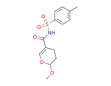 Molecular Structure of 87937-95-9 (3,4-dihydro-2-methoxy-N-<(4-methylphenyl)sulfonyl>-2H-pyran-5-carboxamide)