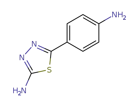 Molecular Structure of 51659-90-6 (1,3,4-Thiadiazol-2-amine, 5-(4-aminophenyl)-)