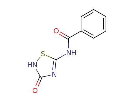 Molecular Structure of 69775-48-0 (Benzamide, N-(2,3-dihydro-3-oxo-1,2,4-thiadiazol-5-yl)-)