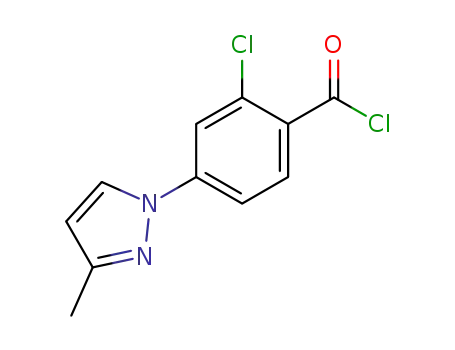 Benzoyl chloride, 2-chloro-4-(3-methyl-1H-pyrazol-1-yl)-