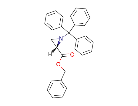 benzyl (-)-(2S)-1-trityl-aziridine-2-carboxylate