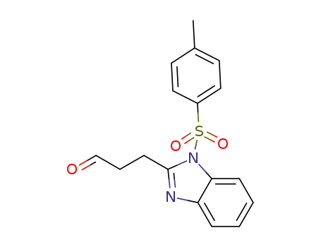 3-(1-p-toluenesulfonyl-1H-benzo[d]imidazol-2-yl)propanal
