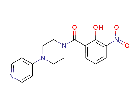 Piperazine, 1-(2-hydroxy-3-nitrobenzoyl)-4-(4-pyridinyl)-