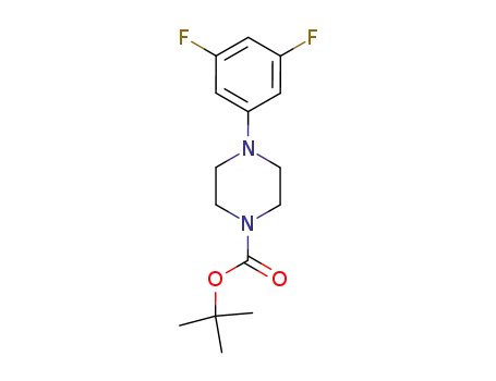 Molecular Structure of 909418-94-6 (tert-butyl 4-(3,5-difluorophenyl)piperazine-1-carboxylate)