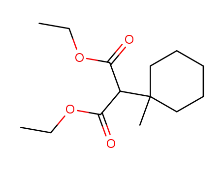 Molecular Structure of 78775-64-1 (Propanedioic acid, (1-methylcyclohexyl)-, diethyl ester)