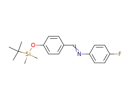 Molecular Structure of 179411-51-9 (N-(4-((tert-butyldimethylsilyl)oxy)benzylidene)-4-fluoroaniline)