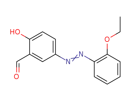 Molecular Structure of 144433-32-9 (Benzaldehyde, 5-[(2-ethoxyphenyl)azo]-2-hydroxy-)
