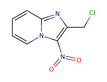 Molecular Structure of 129179-30-2 (2-(CHLOROMETHYL)-3-NITROIMIDAZO[1,2-A]PYRIDINE)