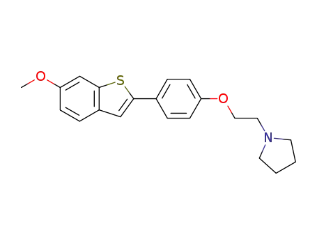 6-methoxy-2-[4-[2-(1-pyrrolidinyl)ethoxy]phenyl]benzo[b]thiophene