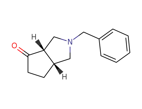 Molecular Structure of 174293-33-5 ((3aS,6aR)-2-benzylhexahydrocyclopenta[c]pyrrol-4(5H)-one)