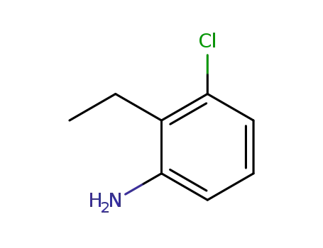 Molecular Structure of 90006-42-1 (2-ethyl-3-chloro-aniline)