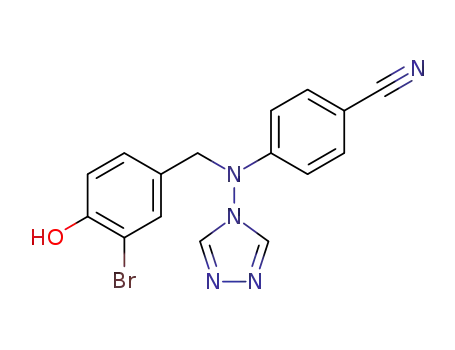 Benzonitrile,
4-[[(3-bromo-4-hydroxyphenyl)methyl]-4H-1,2,4-triazol-4-ylamino]-