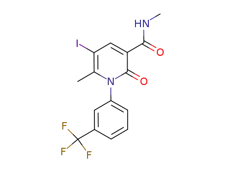 5-iodo-N,6-dimethyl-2-oxo-1-[3-(trifluoromethyl)phenyl]-1,2-dihydropyridine-3-carboxamide