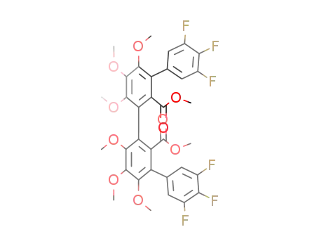 (R)-3,3'-bis(3,4,5-trifluorophenyl)-4,5,6,4',5',6'-hexamethoxydiphenate dimethyl ester