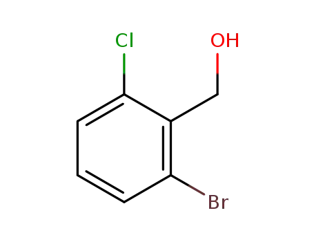 Molecular Structure of 1242822-57-6 ((2-Bromo-6-chlorophenyl)methanol)