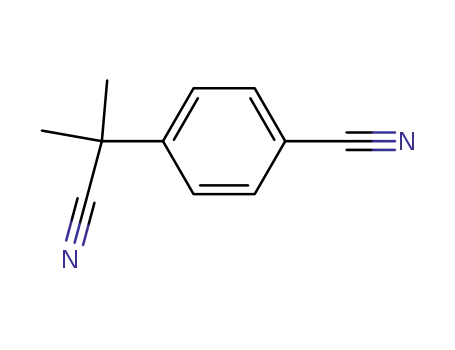 Molecular Structure of 260981-45-1 (4-(1-cyano-1-methyl-ethyl)-benzonitrile)