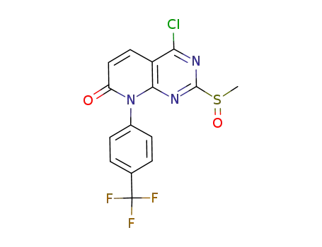 Pyrido[2,3-d]pyrimidin-7(8H)-one,
4-chloro-2-(methylsulfinyl)-8-[4-(trifluoromethyl)phenyl]-