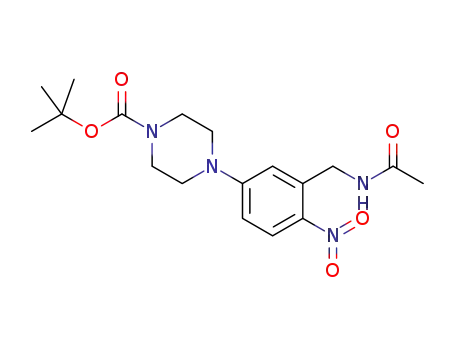 tert-butyl 4-[3-(acetamidomethyl)-4-nitrophenyl]-piperazine-1-carboxylate